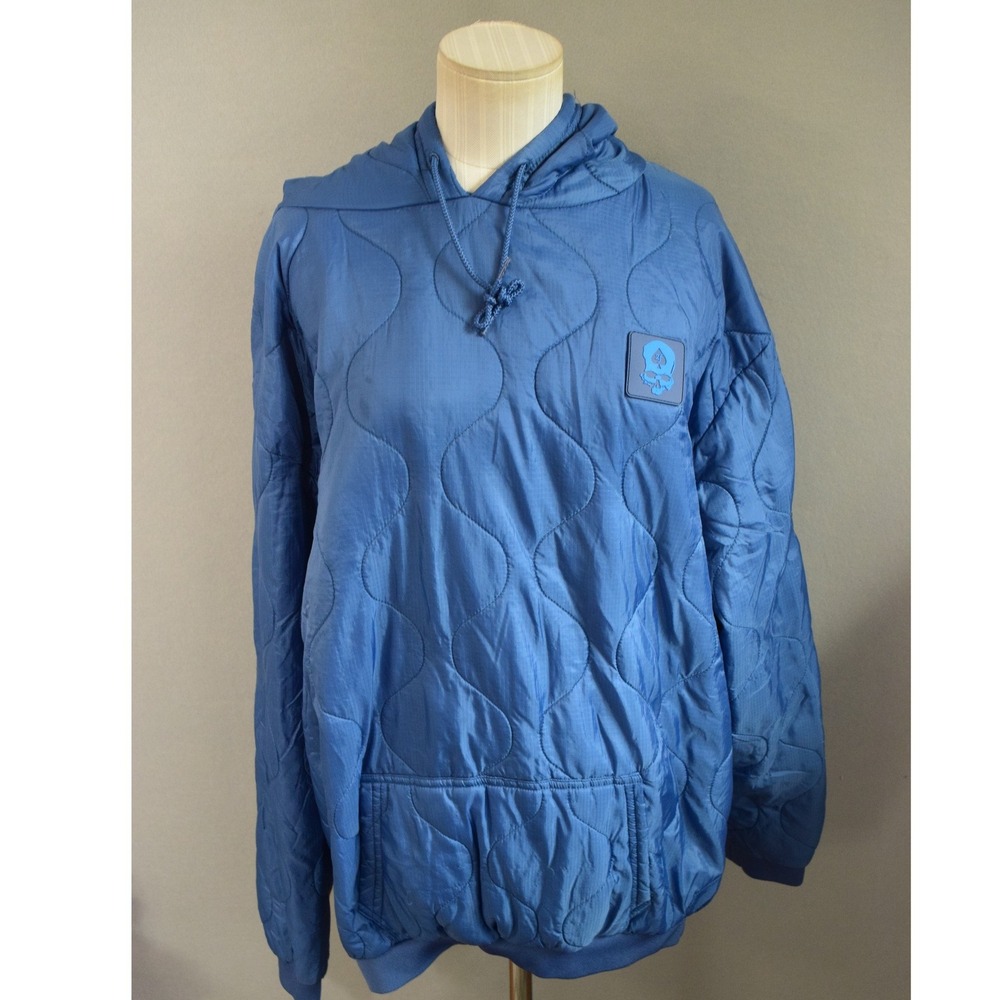 Zero Foxtrot Woobie Hoodie 2XL Blue Quilted Tactical Pullover Mens Jacket